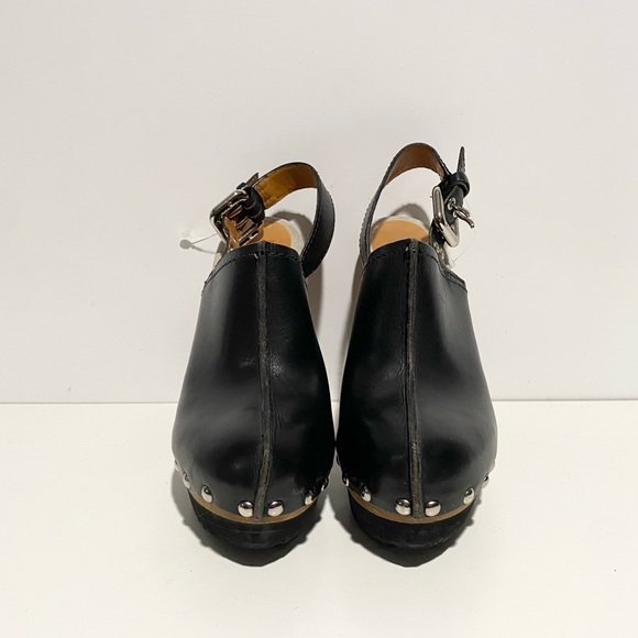 Michael Kors Beatrice Leather Slingback Mule Black Studded Size 7 - Picture 3 of 10